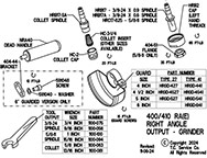 Top Cat 400RA -410RA  Series  Grinder Repair  Parts  Manual 