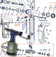 Rivet King 8000S Spare Parts Schematic