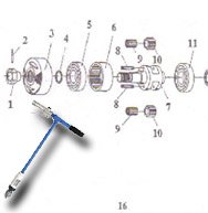 Three Day Tool Floor Drill Repair Parts  Schematic