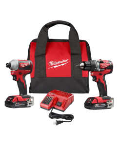 2-PC M18 Compact Brushless Drill Driver/Impact Driver (2) Batt Kit 